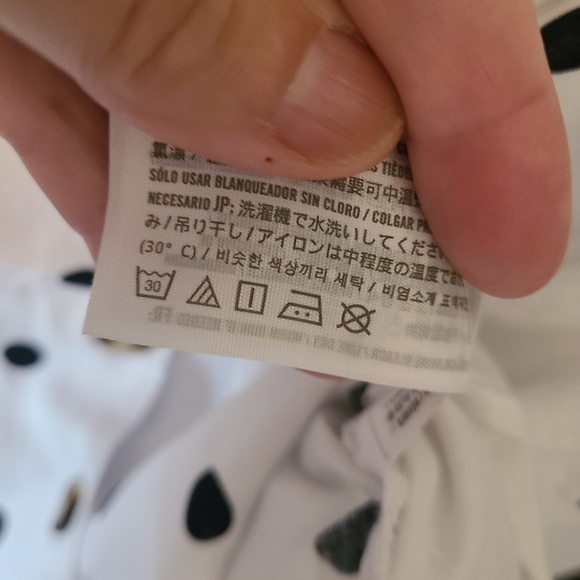 ABERCROMBIE AND FITCH Linen Blend Cropped Polka Dot Top Size XS - Picture 5 of 10